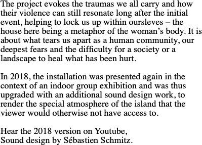 The project evokes the traumas