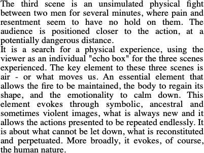 The third scene is an